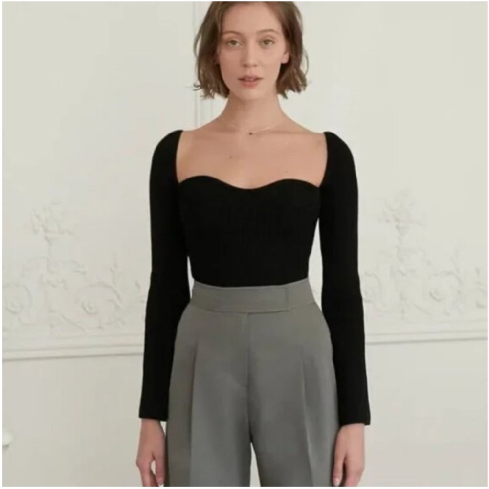 Elegant Black Long Sleeve Top